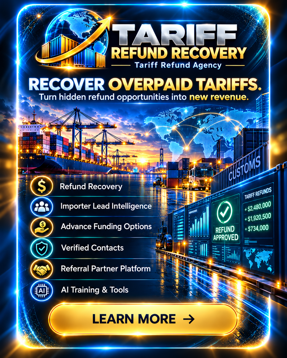 Tariff Refund Recovery — supplied program artwork