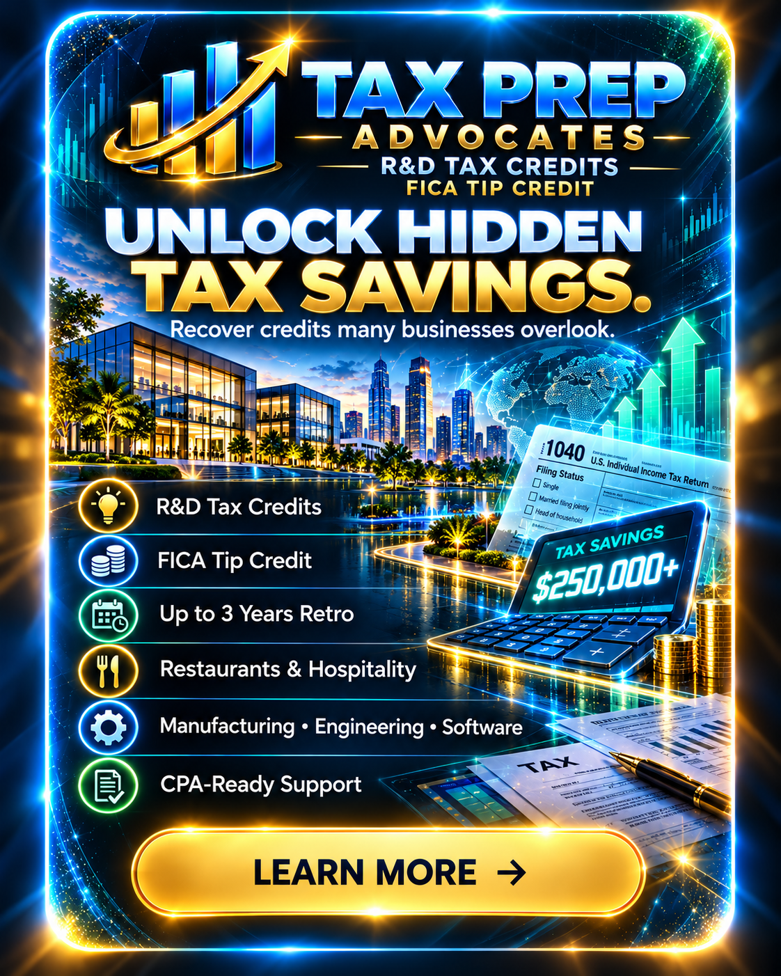 Tax Prep Advocates — supplied program artwork